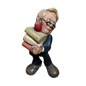 Vintage Frumps Collection Teacher Figurine Resin Statue Hand Painted Shelf Decor